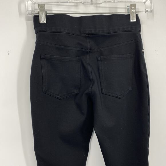 SPANX The Perfect Black Ponte Ankle Pants Size XS Skinny Back Pockets 20202R - Picture 8 of 12